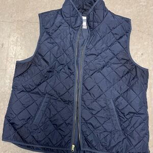 Old Navy Dark Blue Quilted Vest